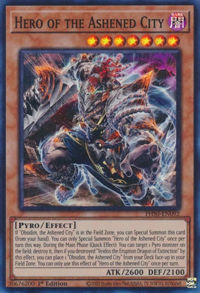 Hero of the Ashened City (PHNI-EN092) - Super Rare