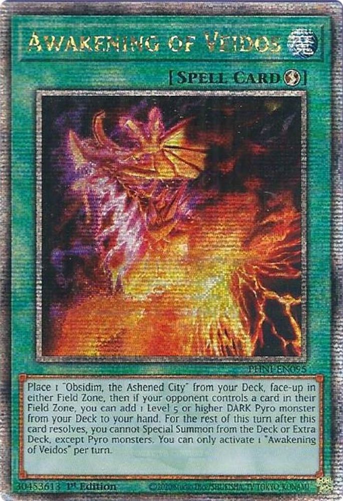 Réveil de Veidos [PHNI-EN095] Quart de siècle Secret Rare 