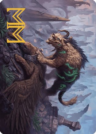 Axebane Ferox Art Card (Gold-Stamped Signature) (ASMKM-013) - Art Series: Murders at Karlov Manor