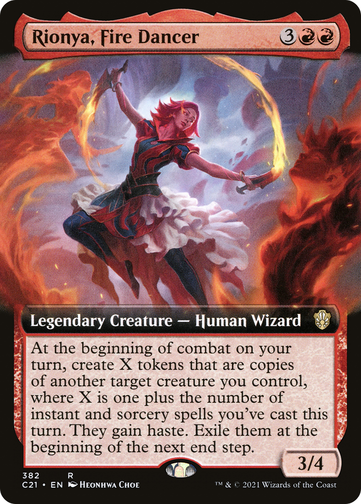 Rionya, danseuse de feu (art étendu) [Commandant 2021] 