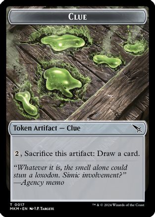Clue (0017) // A 0044 Double-Sided Token (MKM-17 // 44) - Murders at Karlov Manor