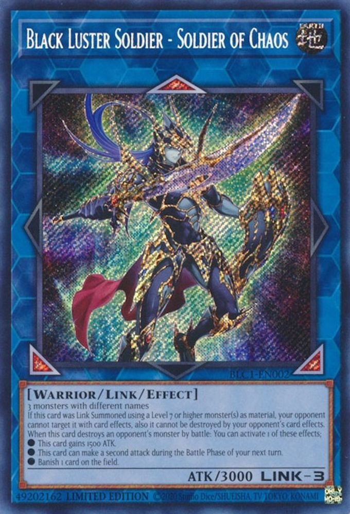 Black Luster Soldier - Soldier of Chaos (BLC1-EN002) - Secret Rare