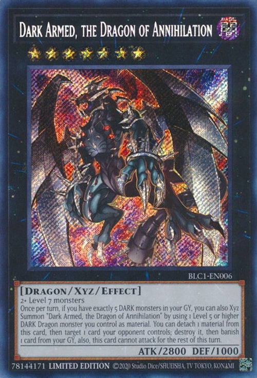 Dark Armed, the Dragon of Annihilation (BLC1-EN006) - Secret Rare