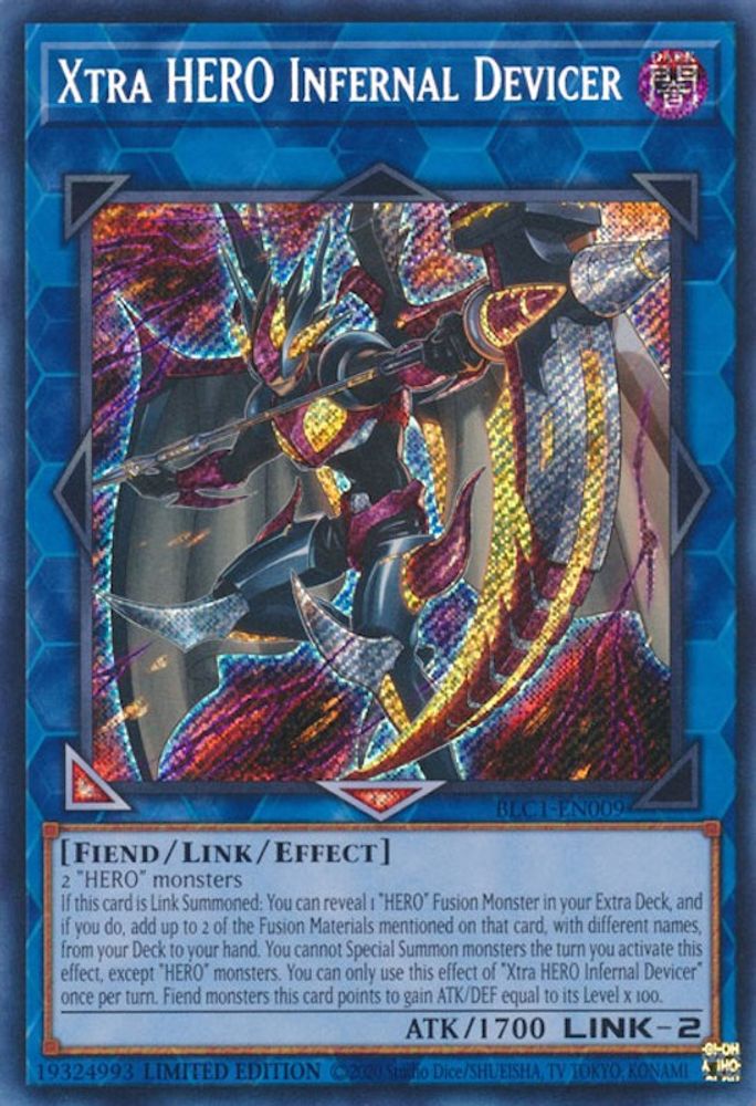 Xtra HERO Infernal Devicer (BLC1-EN009) - Secret Rare