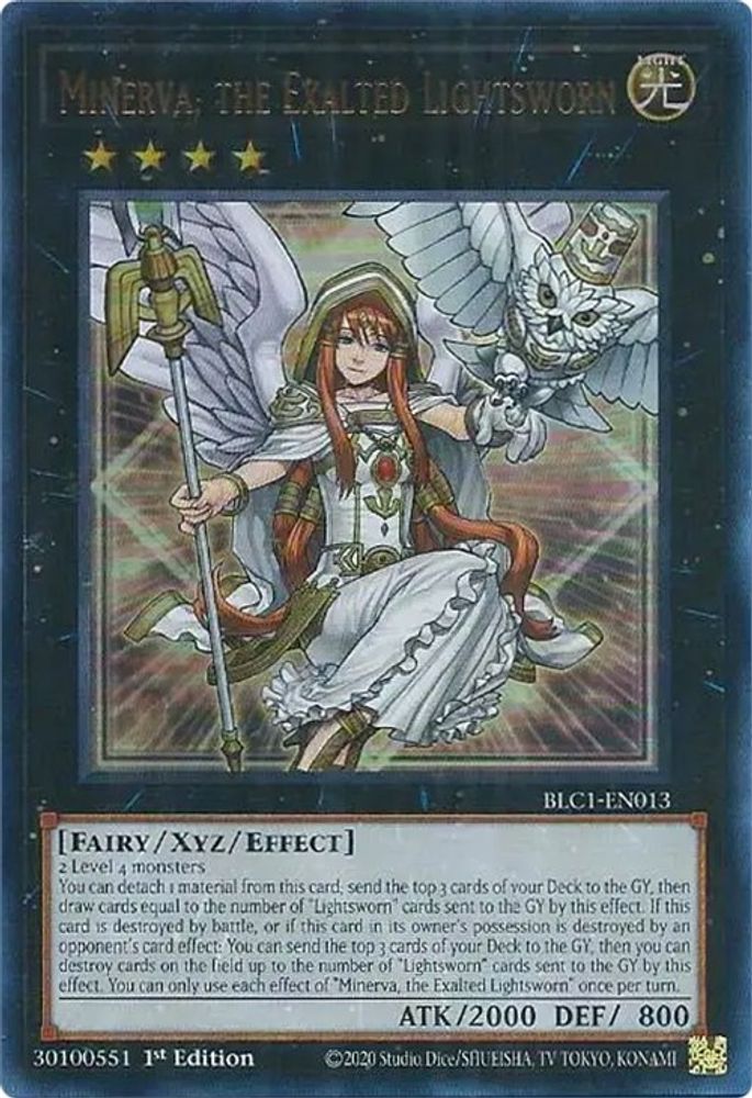 Minerva, the Exalted Lightsworn (BLC1-EN013) - Ultra Rare