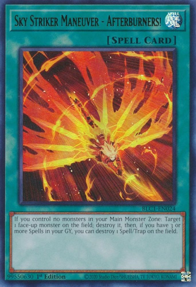 Sky Striker Maneuver - Afterburners! (BLC1-EN024) - Ultra Rare