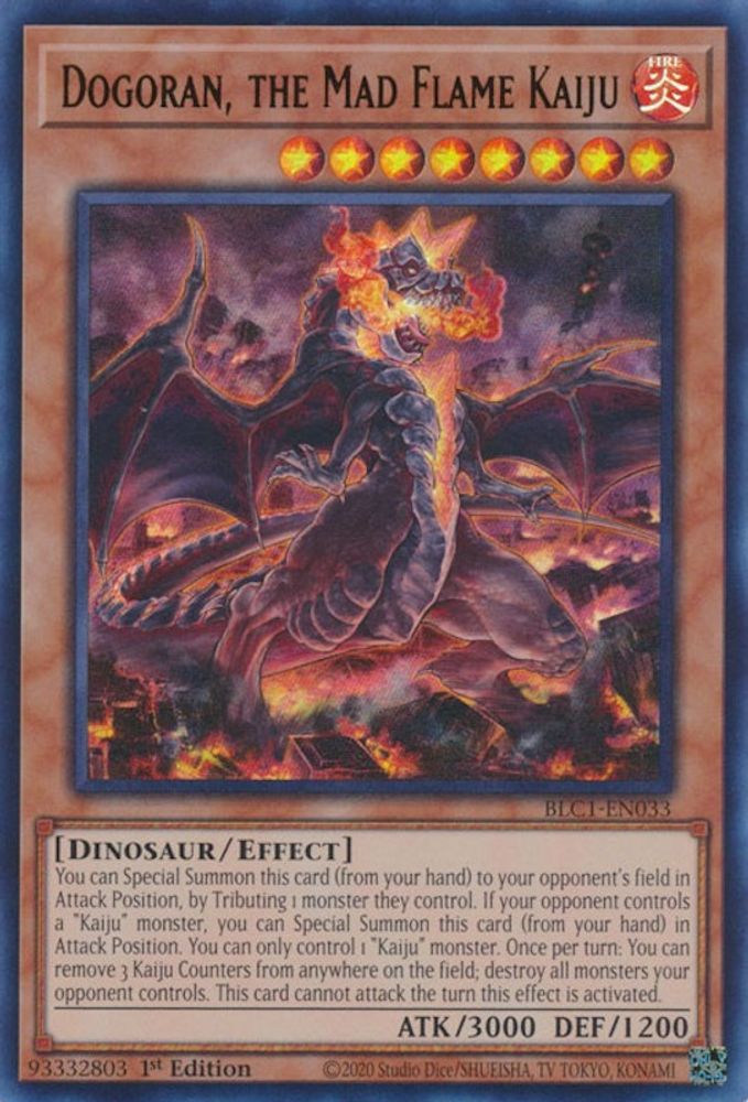 Dogoran, the Mad Flame Kaiju (BLC1-EN033) - Ultra Rare