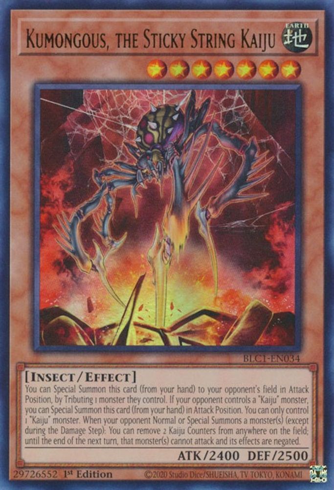 Kumongous, le Kaiju à cordes collantes [BLC1-EN034] Ultra Rare 