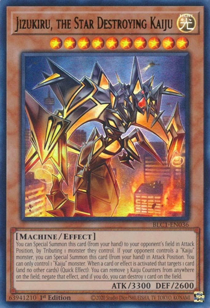 Jizukiru, l'étoile détruisant Kaiju [BLC1-EN036] Ultra Rare 