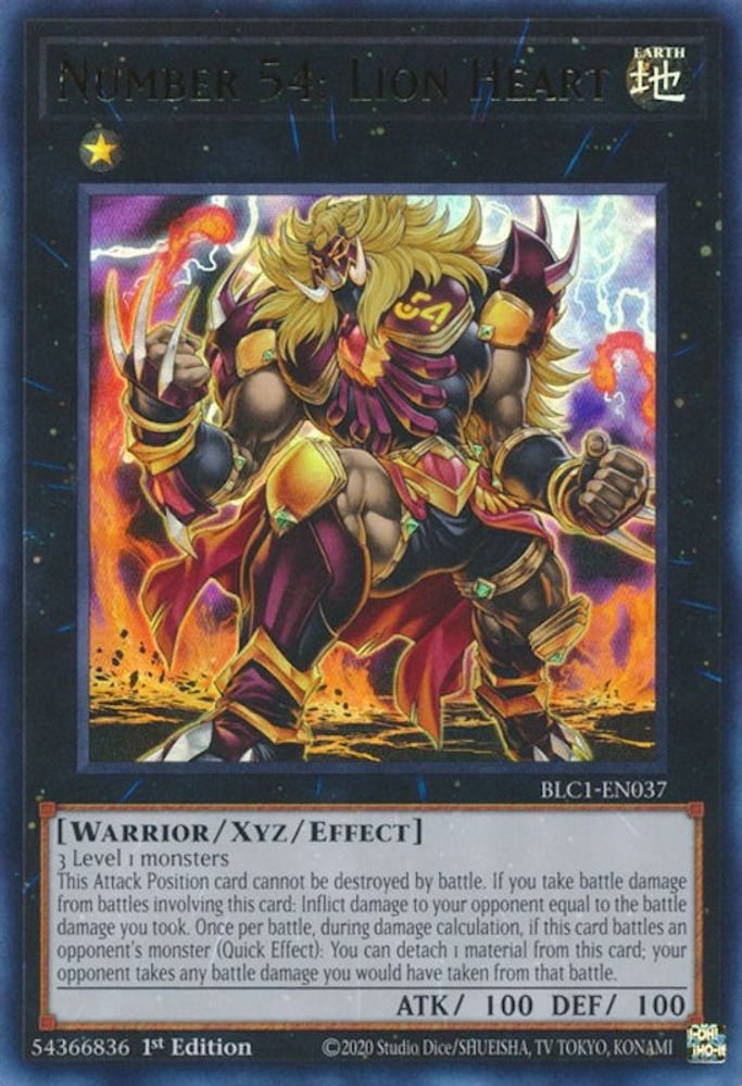 Numéro 54 : Cœur de Lion [BLC1-EN037] Ultra Rare 