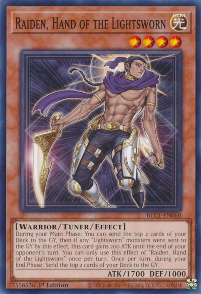 Raiden, Main du Seigneur Lumière [BLC1-EN060] Commun 