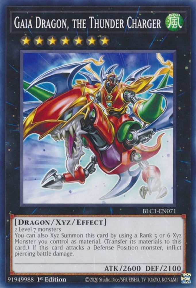 Gaia Dragon, the Thunder Charger (BLC1-EN071) - Common