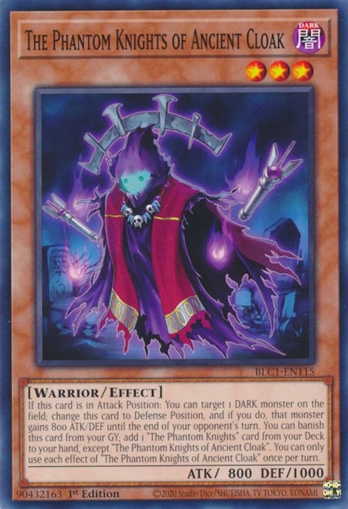 The Phantom Knights of Ancient Cloak (BLC1-EN115) - Common