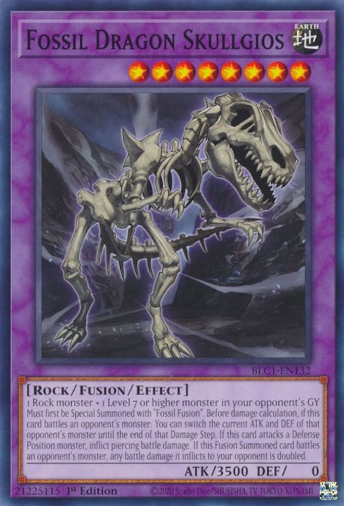 Fossil Dragon Skullgios (BLC1-EN132) - Common