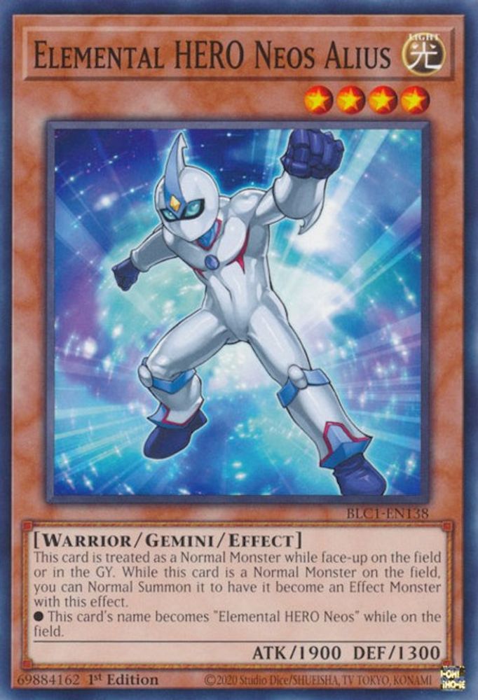Elemental HERO Neos Alius (BLC1-EN138) - Common