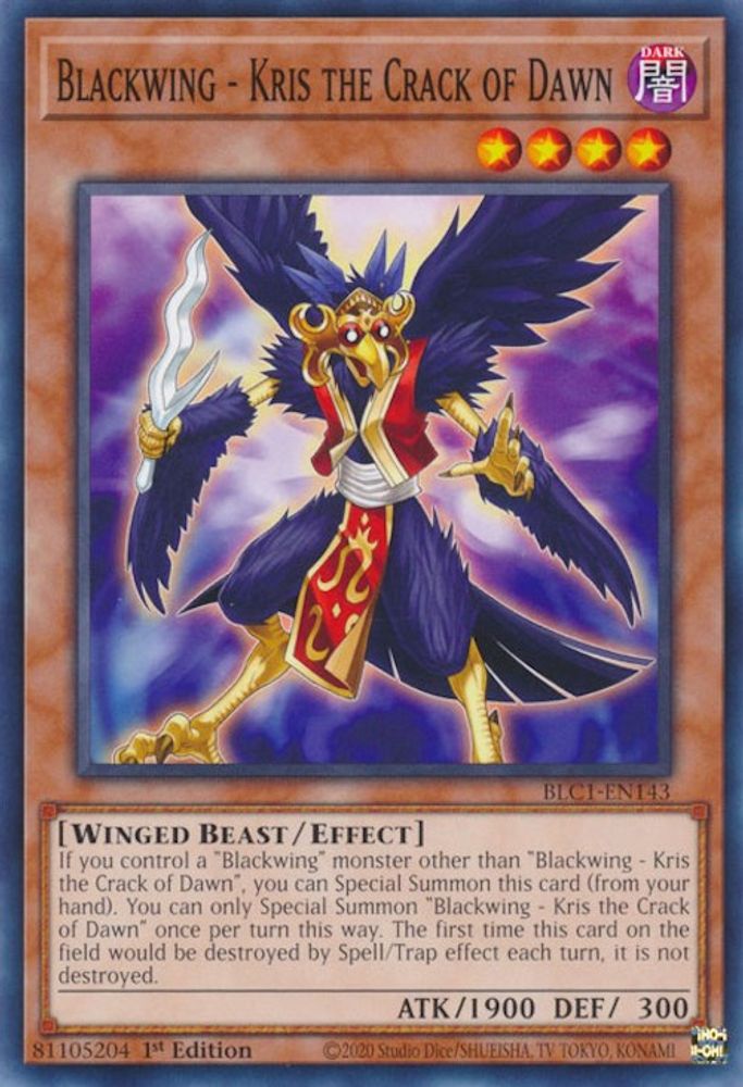 Blackwing - Kris le crack de l'aube [BLC1-EN143] Commun 