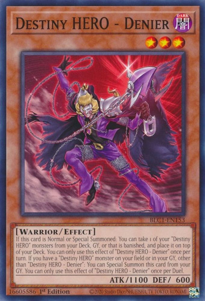 Destiny HERO - Denier [BLC1-EN153] Commun 