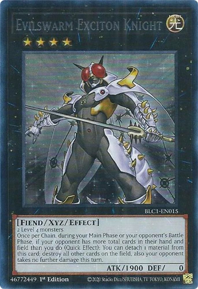 Evilswarm Exciton Knight (Silver) (BLC1-EN015) - Ultra Rare