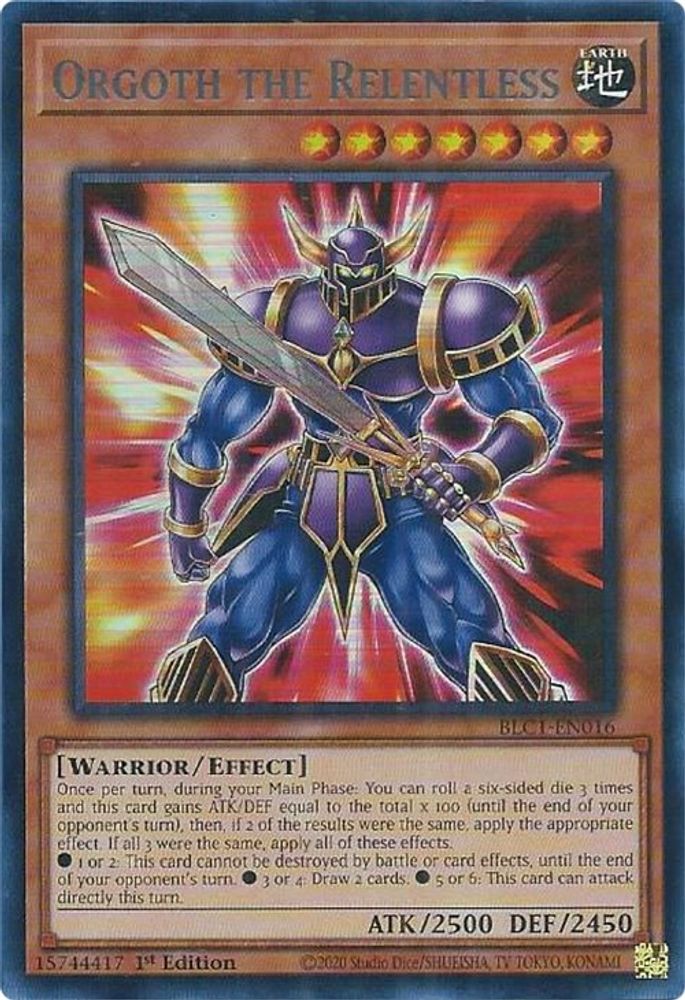 Orgoth the Relentless (Silver) (BLC1-EN016) - Ultra Rare
