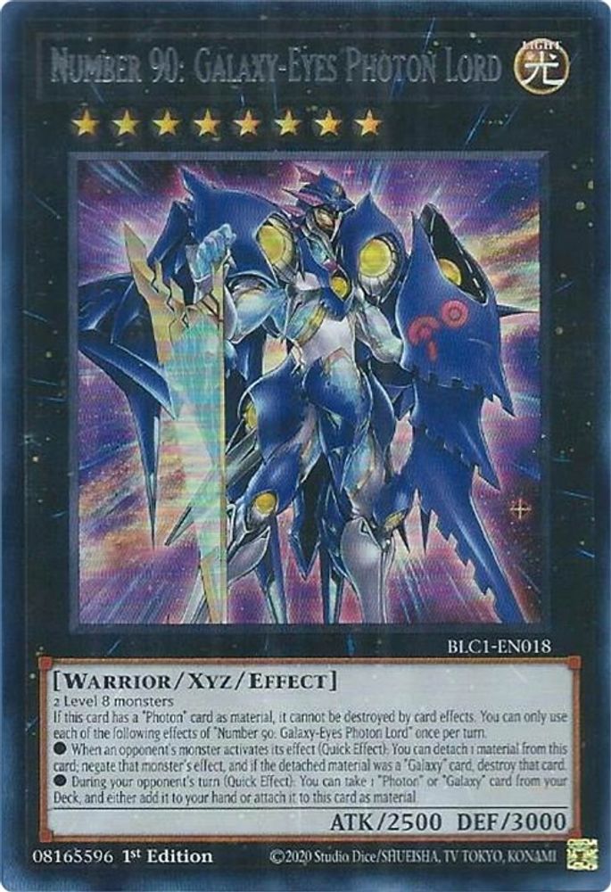 Numéro 90 : Seigneur Photon aux Yeux Galactiques (Argent) [BLC1-EN018] Ultra Rare 
