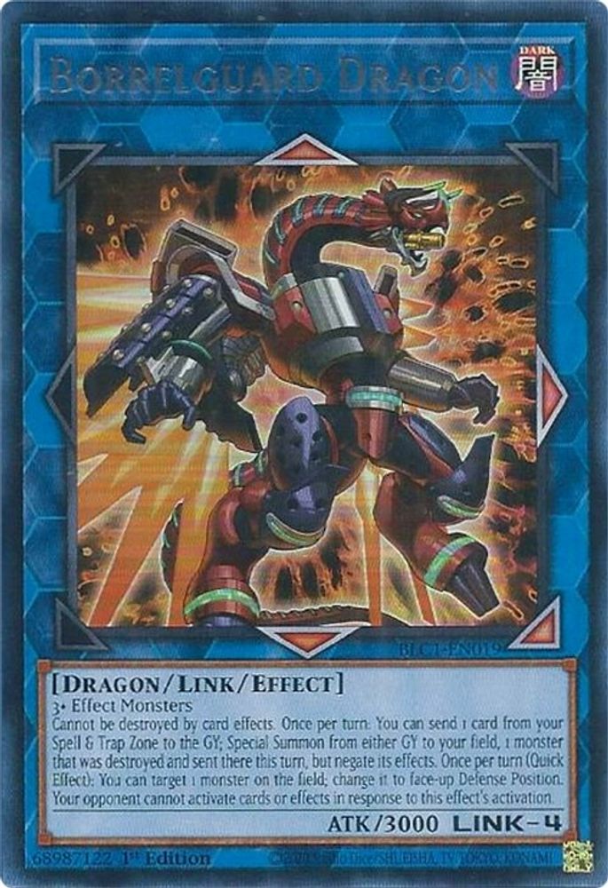 Borrelguard Dragon (Silver) (BLC1-EN019) - Ultra Rare