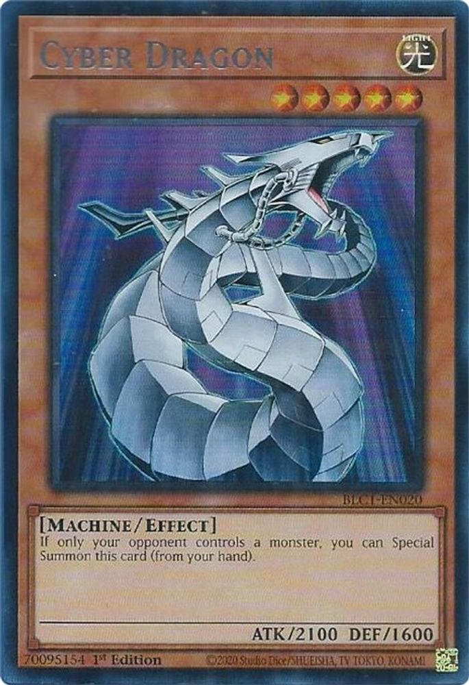 Cyber ​​Dragon (Argent) [BLC1-EN020] Ultra Rare 
