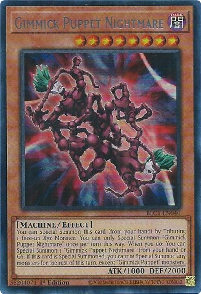 Gimmick Puppet Nightmare (Silver) (BLC1-EN040) - Ultra Rare