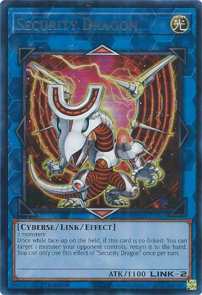Security Dragon (Silver) (BLC1-EN043) - Ultra Rare