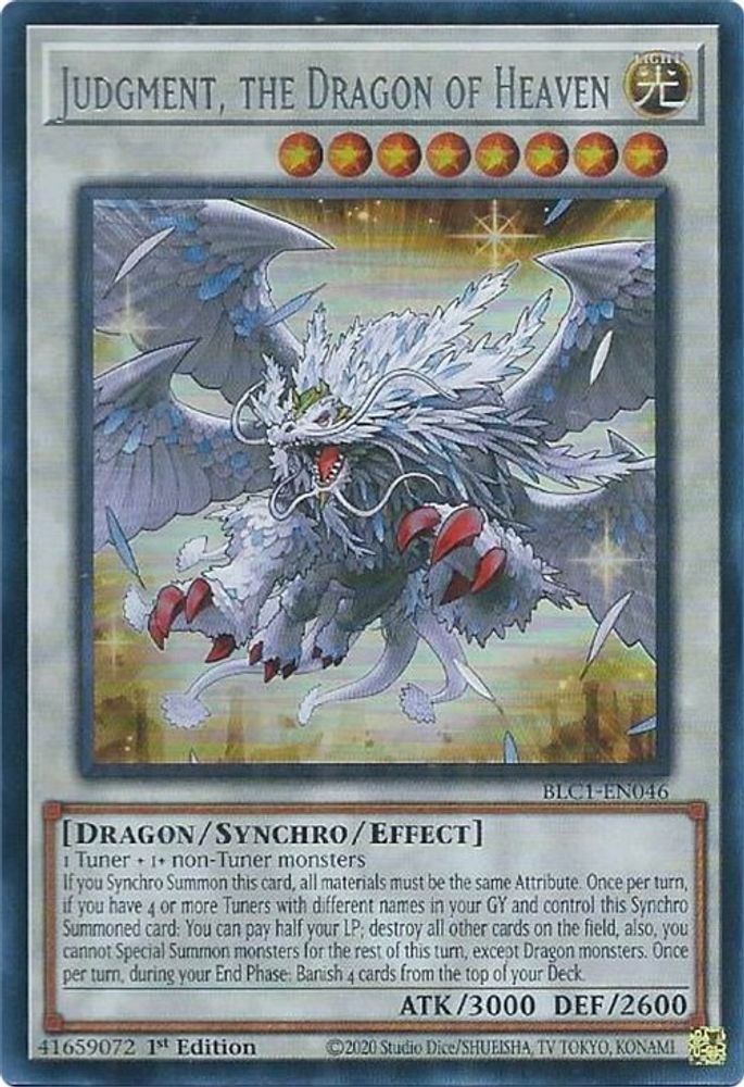 Judgment, the Dragon of Heaven (Silver) (BLC1-EN046) - Ultra Rare