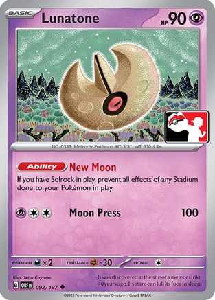 Lunatone 092/197  - Uncommon