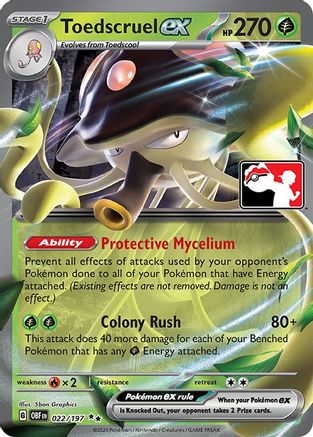 Toedscruel ex 022  - Holofoil - Double Rare