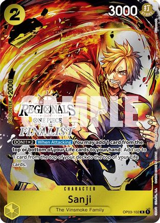 Sanji (Online Regional 2024) [Finaliste] [Cartes promotionnelles One Piece] 