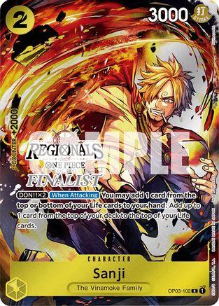 Sanji (Offline Regional 2024) [Finaliste] [Cartes promotionnelles One Piece] 