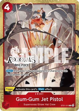 Gum-Gum Jet Pistol (hors ligne régional 2024) [Participant] [Cartes promotionnelles One Piece] 