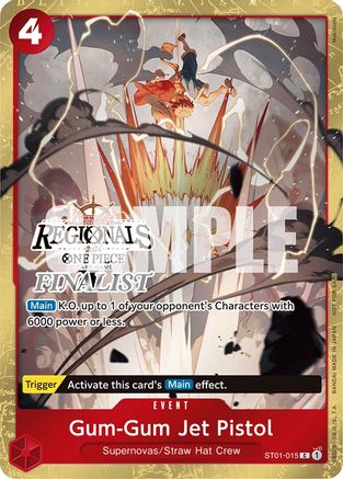 Gum-Gum Jet Pistol (hors ligne régional 2024) [Finaliste] [Cartes promotionnelles One Piece] 