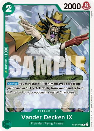 Vander Decken IX (OP06-033) - Rare