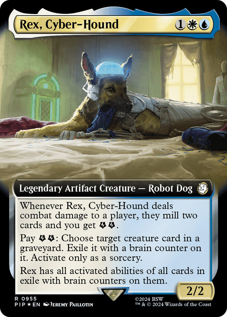 Rex, Cyber-Hound (Art étendu) (Surge Foil) [Fallout] 