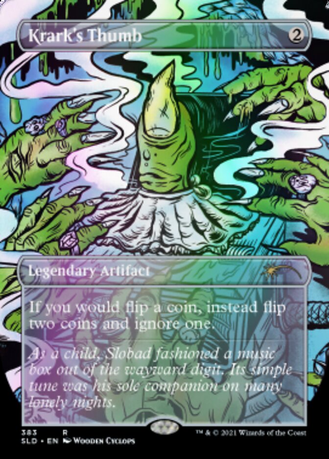 Krark's Thumb (SLD-383) - Secret Lair Drop (Borderless) Foil