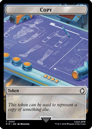 Copy // Treasure (0019) Double-Sided Token (PIP-1 // 19) - Universes Beyond: Fallout