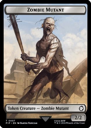 Zombie Mutant // Copy Double-Sided Token (PIP-7 // 1) - Universes Beyond: Fallout