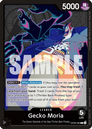 Gecko Moria (080) (OP06-080) - Leader
