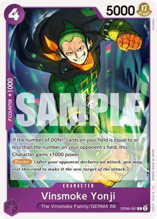 Vinsmoke Yonji (067) (OP06-067) - Rare