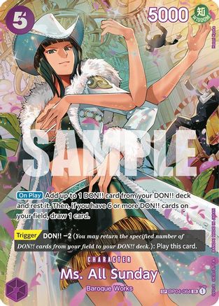 Ms. All Sunday (SP) (OP04-064) - Super Rare