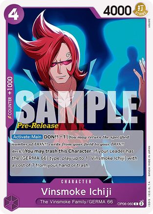 Vinsmoke Ichiji [Cartes de pré-version des Ailes du Capitaine] 