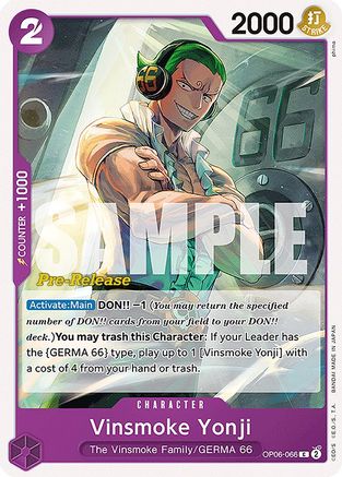 Vinsmoke Yonji (066) (OP06-066) - Common