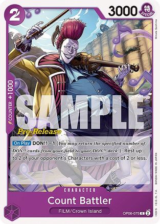 Count Battler [Cartes de pré-version Wings of the Captain] 