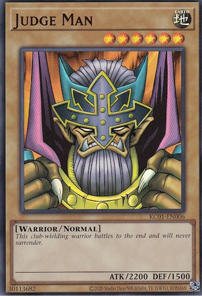 Judge Man (KC01-EN006) - Ultra Rare