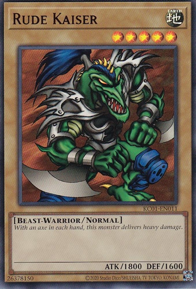 Rude Kaiser (KC01-EN011) - Ultra Rare