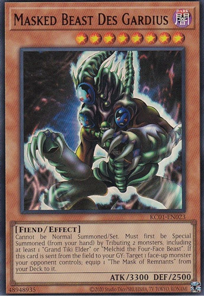 Masked Beast Des Gardius (KC01-EN023) - Ultra Rare