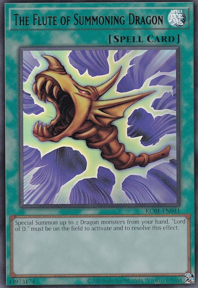 The Flute of Summoning Dragon (KC01-EN041) - Ultra Rare
